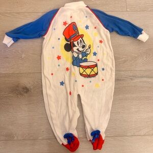 VINTAGE 1984 Disney Babies x Playskool Mickey Mouse Sleeper Sz Medium (3-6M)